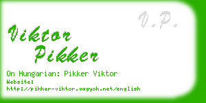 viktor pikker business card